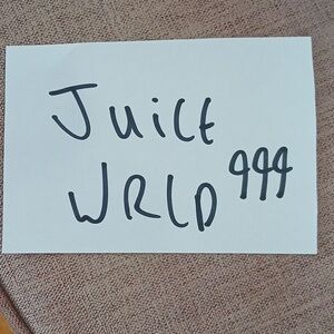 Juice Wrld Autograph